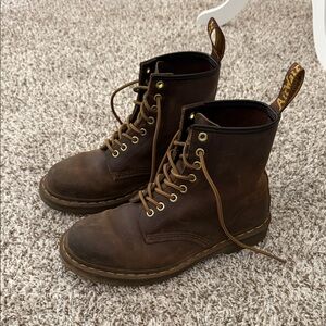 Dr. Martens Dark Brown Lace-Up Boots